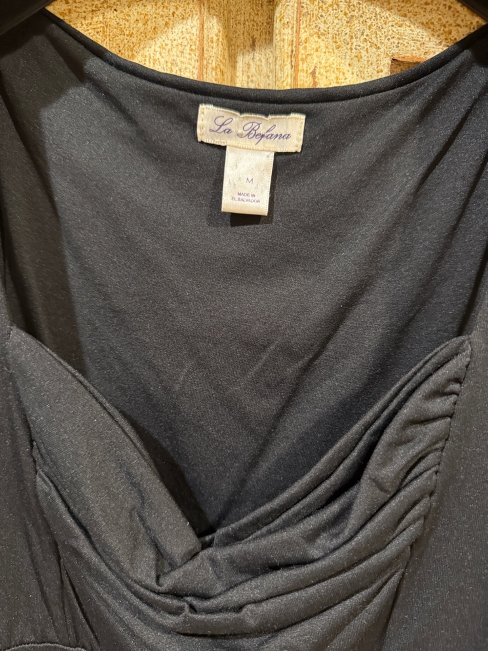 La Befana  Black Cowl Neck Sleeveless tunic - Picture 2 of 14